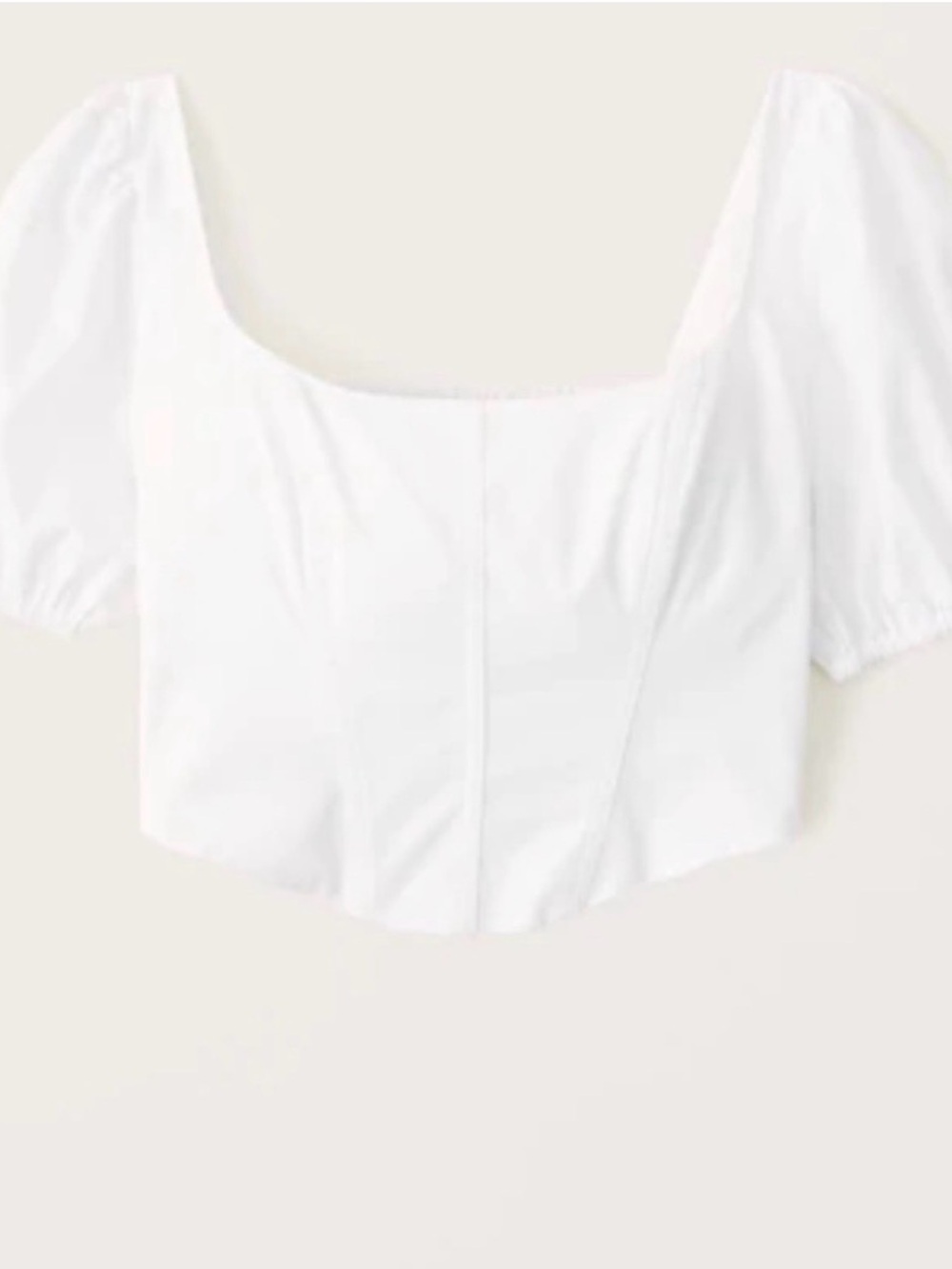 Abercrombie White Corset Top